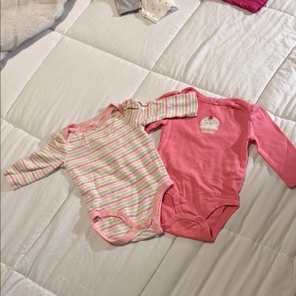 Vibrant Pink Long Sleeve Bodysuits One Pieces